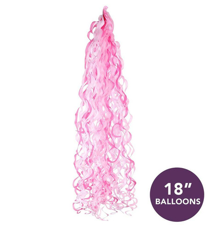 Pink tassels, 18 inch balloons