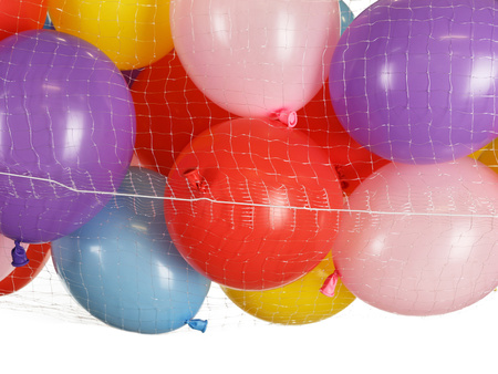 Ballon-Abwurfgitter 3x1m mit Kabelbindern und Schnur
