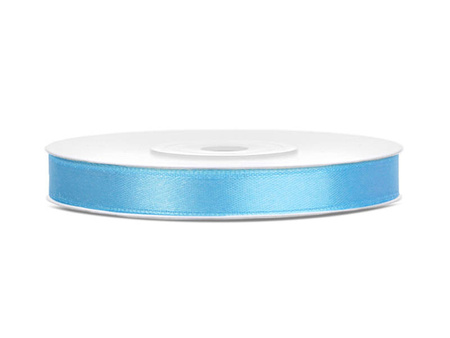 Satinband, hellblau Band 6mm/25m