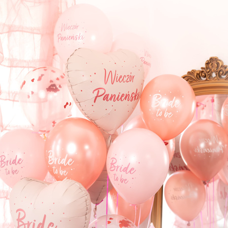 Heart Foil Balloon, Light Pink, Bachelorette Party, 45 cm, 1 pc
