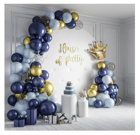 Night Blue balloon garland set, 116 pcs.