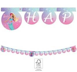 Barbie banner "Happy Birthday", 200cm