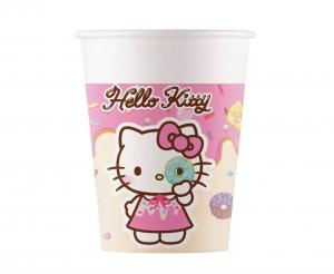 Pappbecher Hello Kitty und Kuromi 200 ml 8 Stk