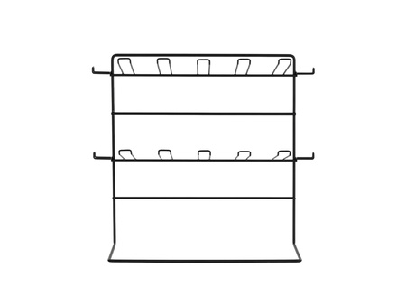 Metal Display Stand for Candles Black 43x21x41 cm