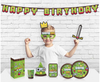 Papiergirlande Pixel Happy Birthday Spiel auf, 160 cm