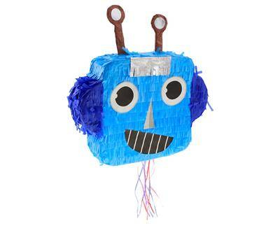 Geburtstag Roboter Schnur Piñata, 32,5 x 30 x 7,5 cm