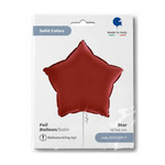 Folienballon - Satin Ruby Star 46 cm, Grabo