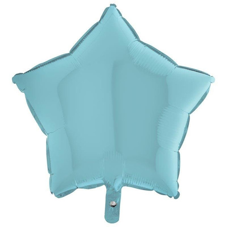 Folienballon - Stern, Pastellblau 46 cm Grabo