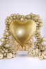 Foil Balloon Heart Gold 136x129cm