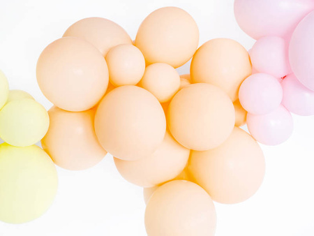Starke Latexballons, Pfirsich, Pastell Hellpfirsich, 12cm, 100 Stück.