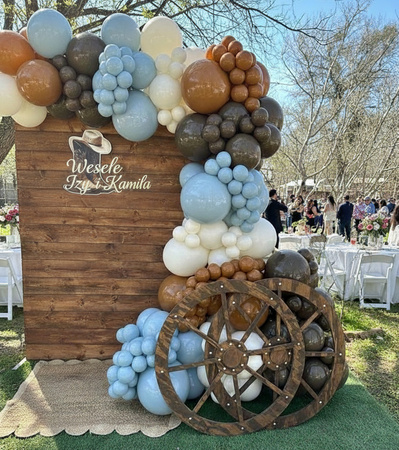 Latex Balloons Standard Caramel Brown, 45cm, 25 pcs.