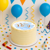 Baby Shower Boy cake topper edible wafer round 20 cm premium, vegan, gluten-free, cut