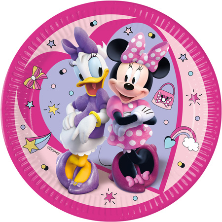 Minnie Mouse and Daisy duck plates 23 cm, 8 pcs.