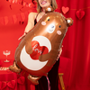 Foil balloon Bear with Love Heart 48x79cm