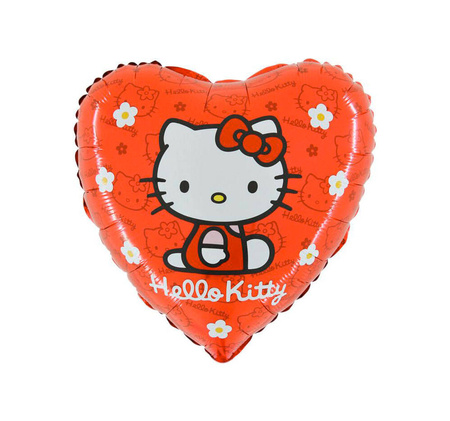 Hello Kitty Heart Foil Balloon red, 46 cm