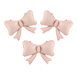 Folienballon Schleifen rosé Champagner 55 x 42cm 3Stk