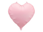 Herzförmiger Folienballon, Rosa, 45 cm