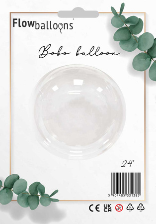 Transparentes BOBO Ballon 24 Zoll - 60 cm