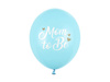 Latex balloons mom to be, pastel blue 30cm, 50 pieces