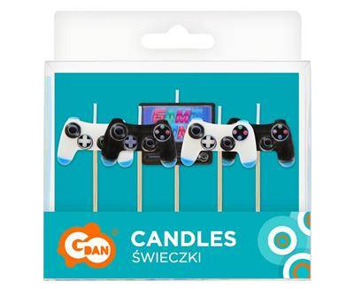 Picery candles, controller Game On, 5 pcs.