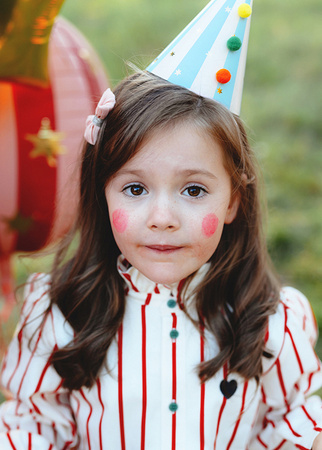 Party Hats with Pom-Poms, 16 cm, 6 pcs