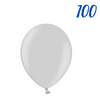 Strong balloons, Metallic Silver Snow, 12cm, 100 pcs.