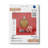 Foil Balloon, Bauble, Brown, Gold, Champagne, 4D, Sphere, 53 cm