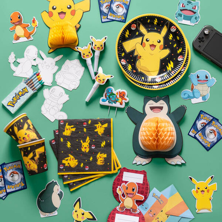 Pokemon paper plates, Pikatchu, 18 cm, 8 pcs.