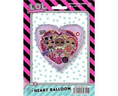 Folienballon Flexmetal, Herz LOL: Rock, 46 cm