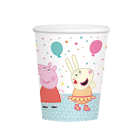 Paper cups, Peppa Pig, 250 ml, 8 pcs.