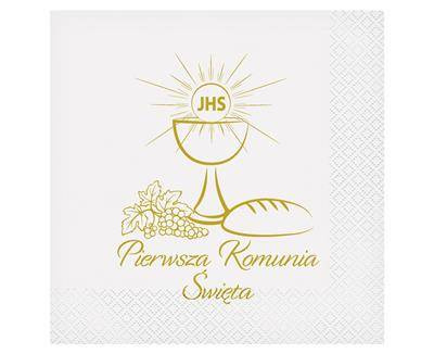 Napkins Holy Communion chalice, 33x33 cm, 20 pcs.