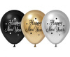 Latexballons "Happy New Year" – 30 cm, 5 Stück