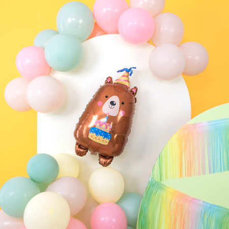 Birthday Bear Foil Balloon 44.5 x 78.5 cm