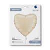 Foil Balloon - Satin cream heart 60 cm, Grabo