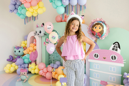 Foil Balloon Gabby’s Dollhouse Frilled Lozenge 52 cm