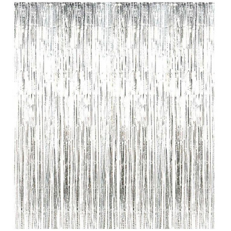 Curtain Silver metallic, 100 x 200cm