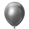 Latex Balloons Kalisan Mirror Space Grey, 30cm, 50 pcs.