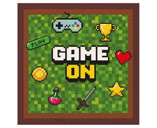 "Game On" Paper Napkins - 33cm, 20 pcs