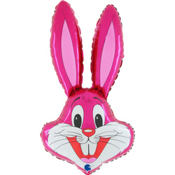 Pink Bunny Foil Balloon – Grabo, 44x72 cm