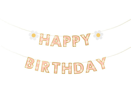 Happy Birthday banner, 200x14.5 cm