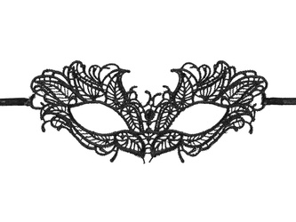 Carnival mask lace black 21x8cm