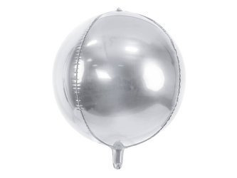 Folienballon Ball, 40cm, silber