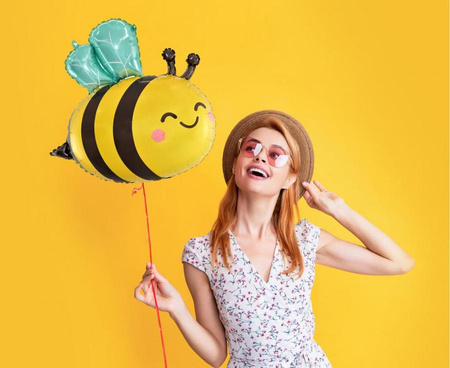 Foil Balloon Bee, 50x54cm