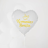 Holy Communion foil balloon, dove 45 cm