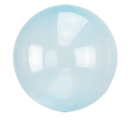 Ballon transparent, Blau, 45 cm