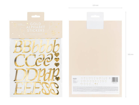 Aufkleber, Stiucker mit allen Buchstaben, Personalisierung, Gold