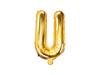 Foil balloon letter u 35cm, gold