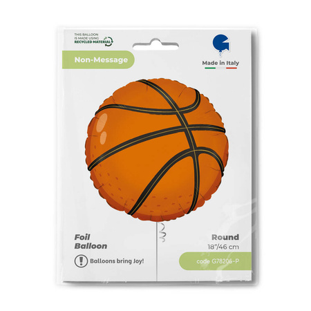 Foil Basketball Balloon - 46 cm