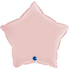 Folienballon - Satin Pastell Rosa Stern 46 cm, Grabo