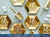 Plates for the eighteenth birthday, 18th Birthday, gold, 20 cm